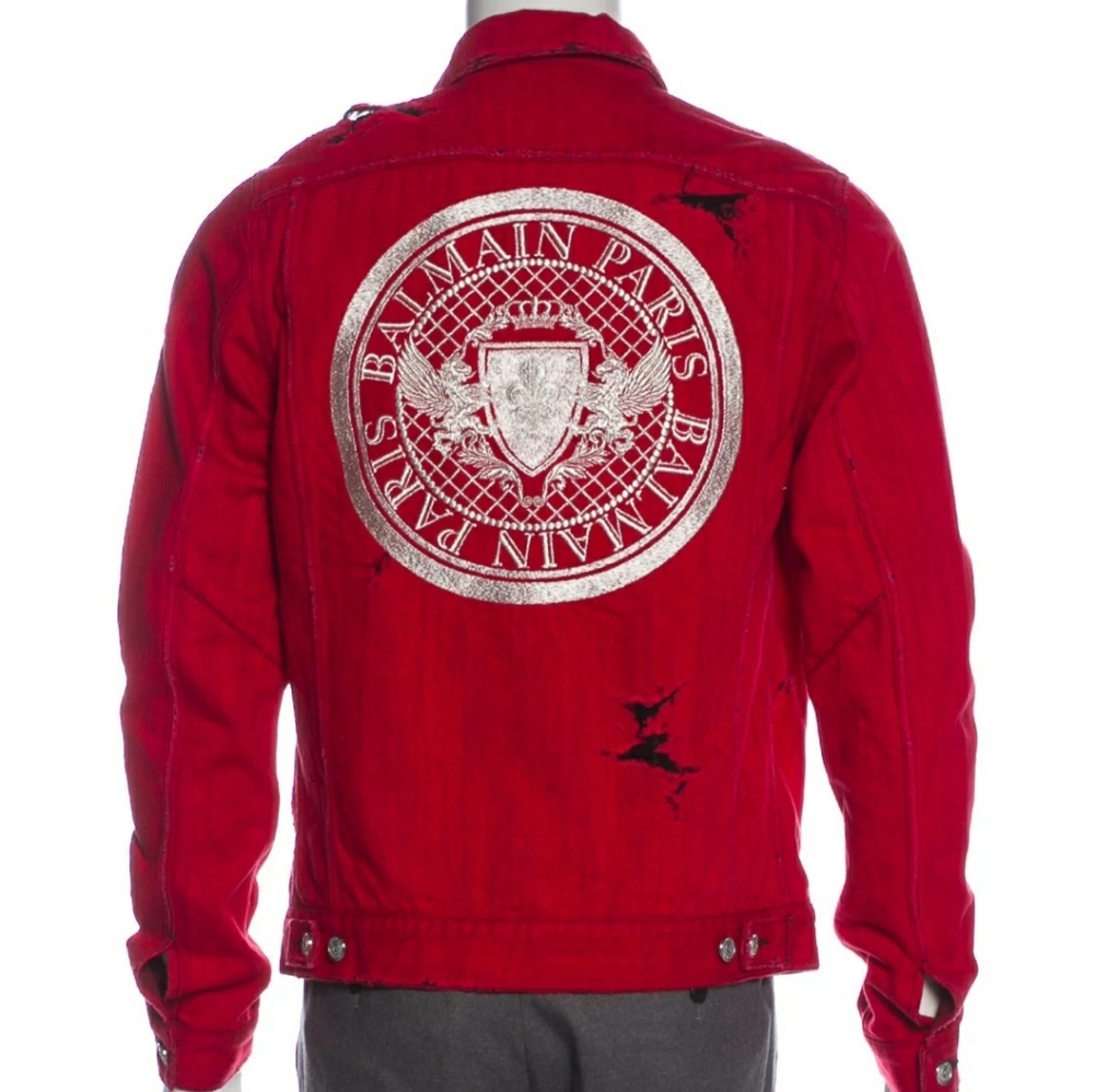 Balmain Pairs Distressed Jacket